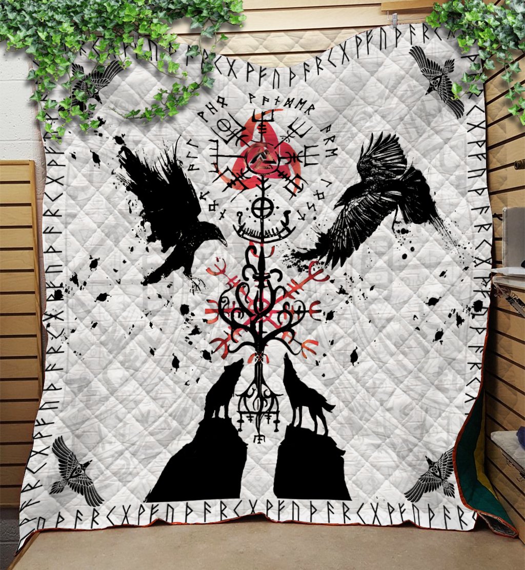 Viking 3D All Over Printed Quilt