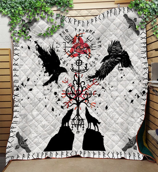 Viking 3D All Over Printed Quilt