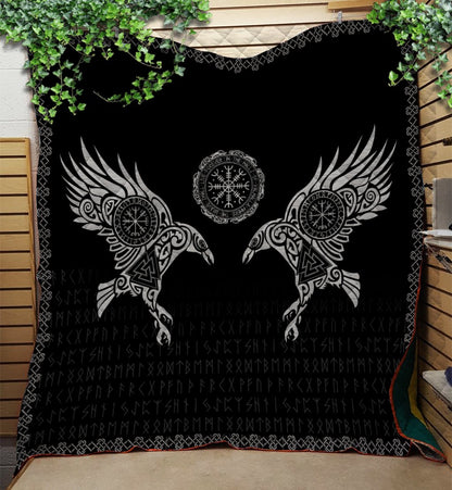 Viking 3D All Over Printed Quilt
