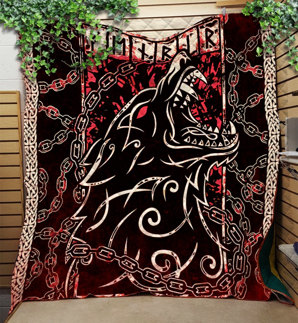 Viking 3D All Over Printed Quilt