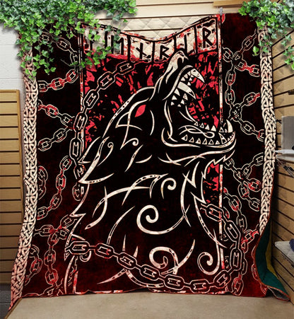 Viking 3D All Over Printed Quilt