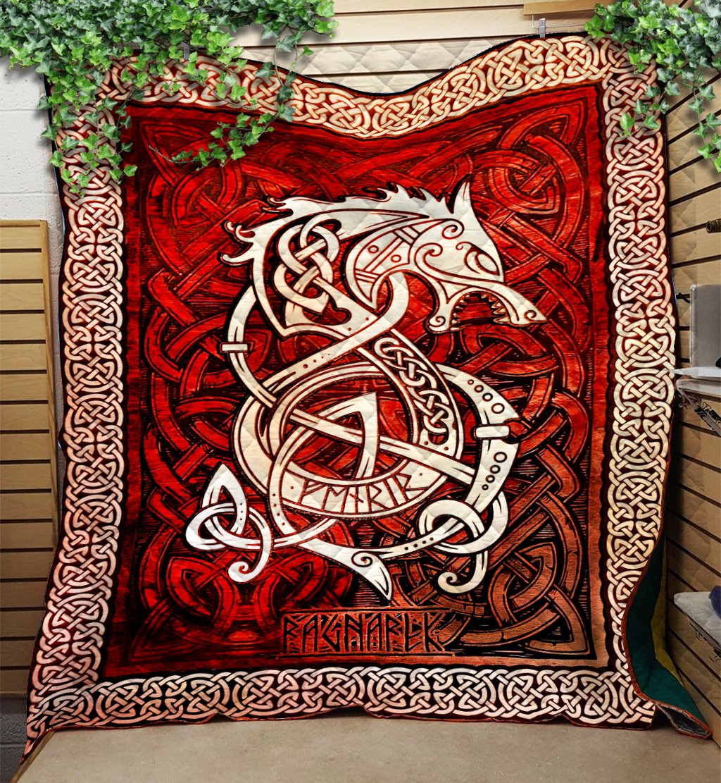 Viking 3D All Over Printed Quilt