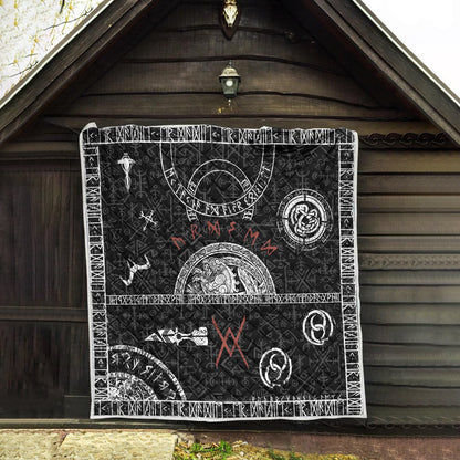 Viking 3D All Over Printed Quilt