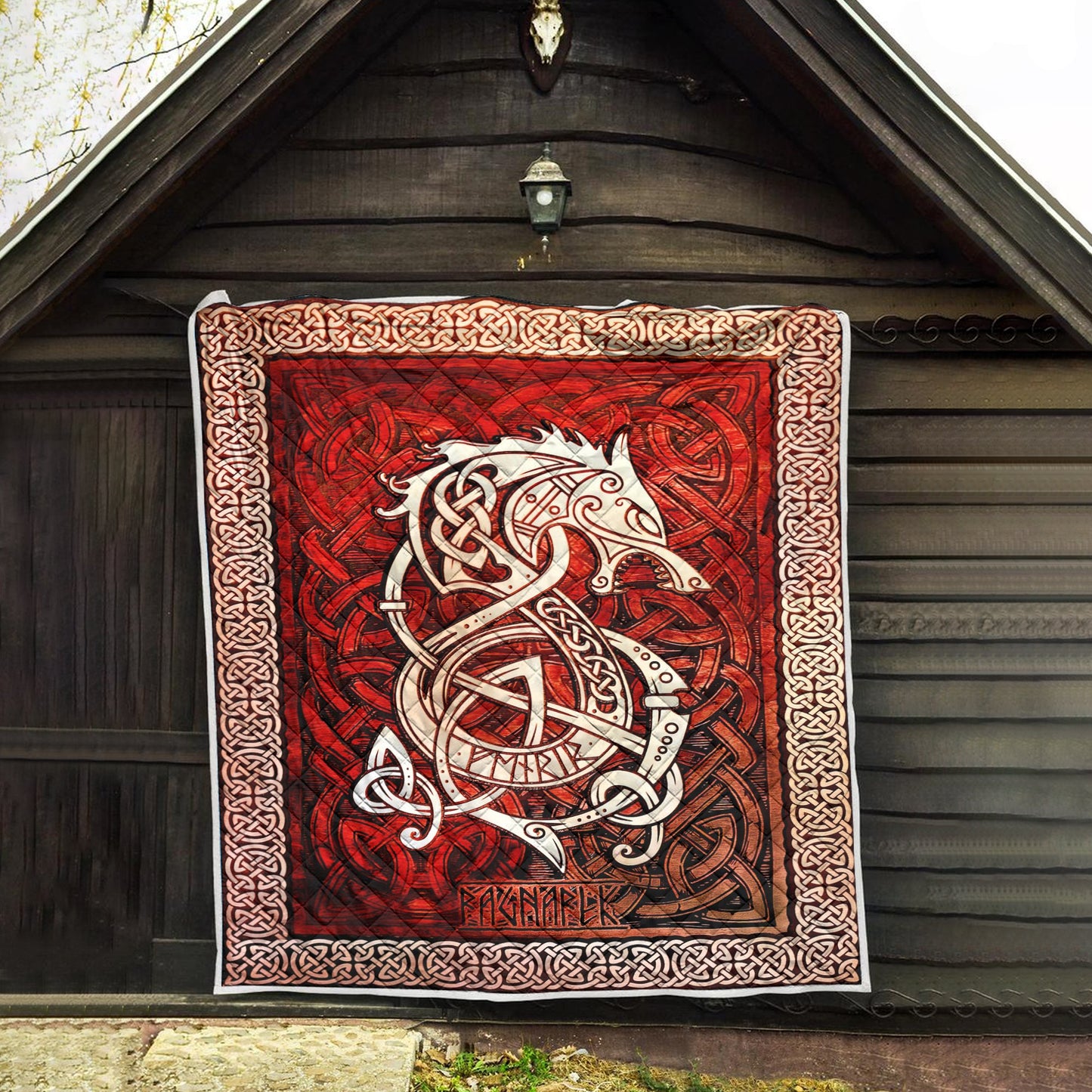 Viking 3D All Over Printed Quilt