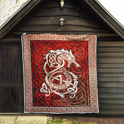 Viking 3D All Over Printed Quilt