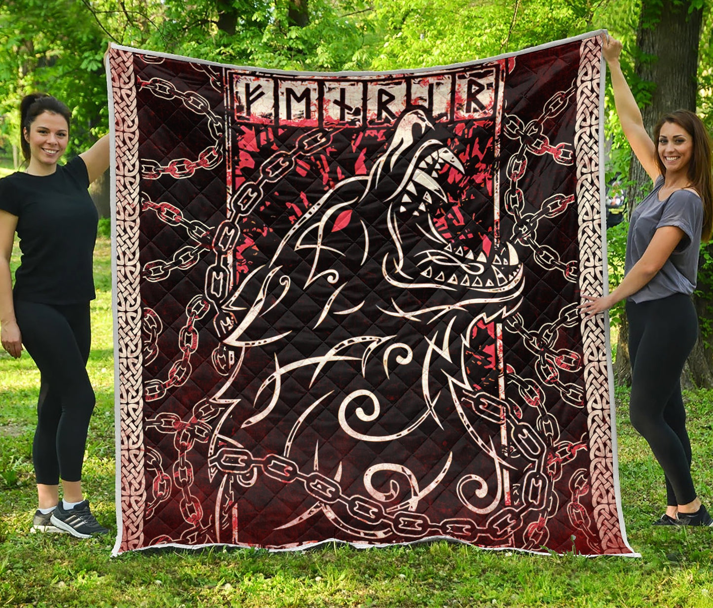 Viking 3D All Over Printed Quilt
