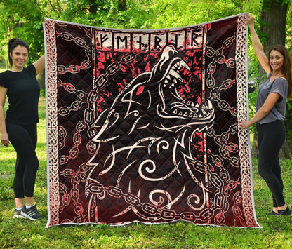 Viking 3D All Over Printed Quilt