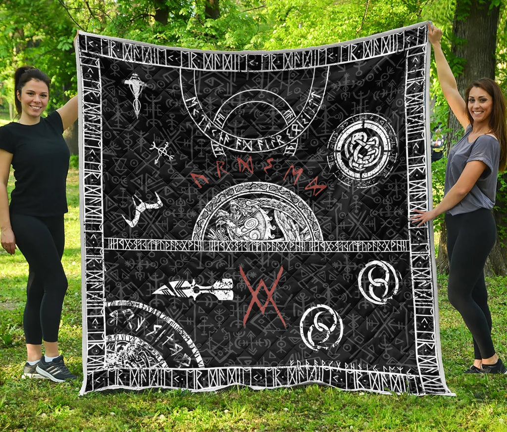 Viking 3D All Over Printed Quilt