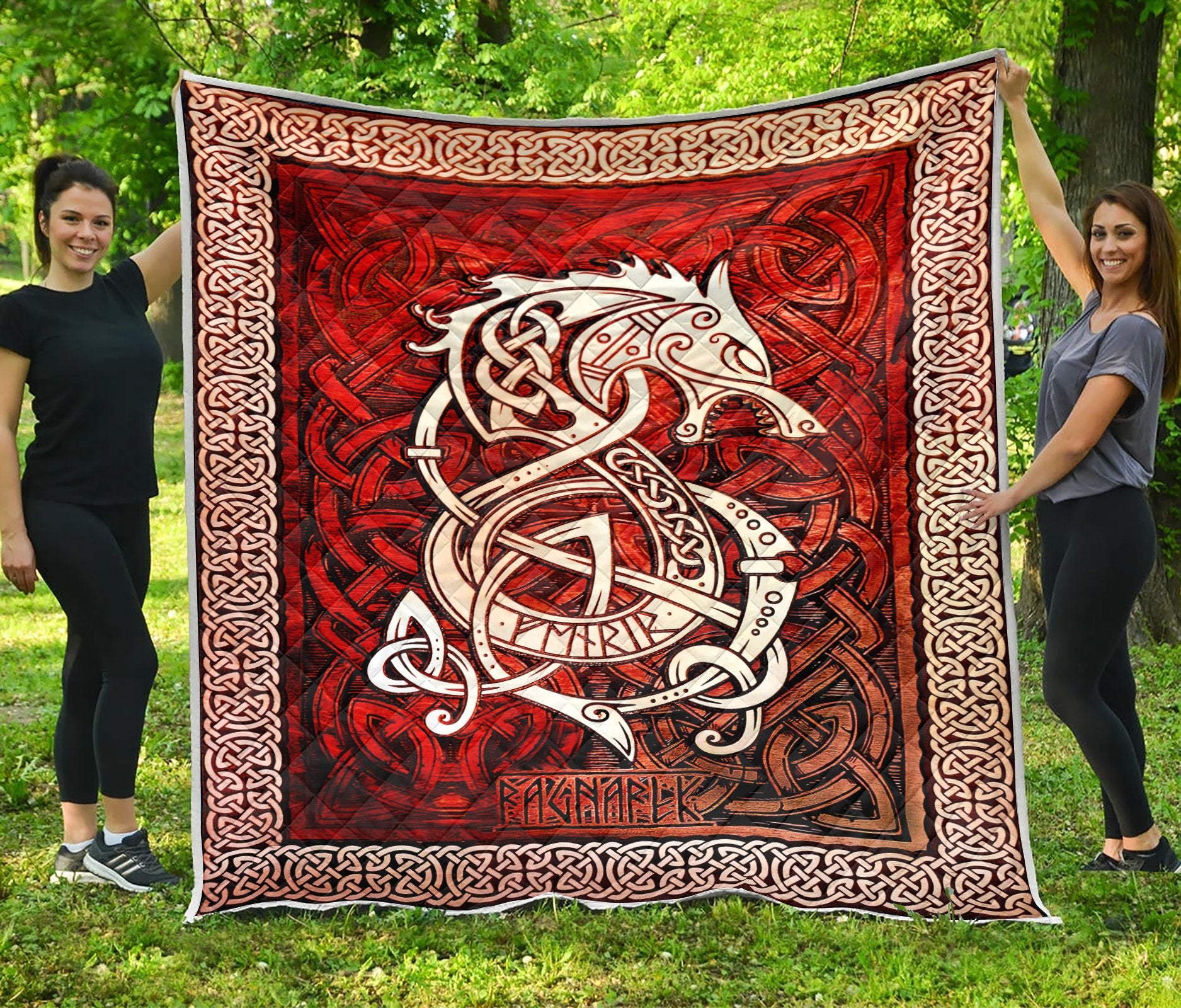 Viking 3D All Over Printed Quilt