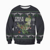 3D All Over Printed Dinosaurs Christmas Shirts And Shorts-3D All Over Printed Clothes-HP Arts-Long-sleeved Shirt-XS-Vibe Cosy™