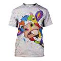 3D All Over Printed Oil Painting Cow Shirts and Shorts-Apparel-HP Arts-T-Shirt-S-Vibe Cosy™
