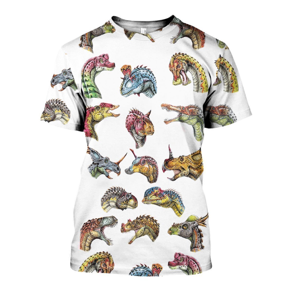 3D All Over Printed Dinosaurs Shirts and Shorts-3D All Over Printed Clothes-HP Arts-T-shirt-XS-Vibe Cosy™