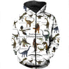3D All Over Printed Dinosaurs Shirts and Shorts-3D All Over Printed Clothes-HP Arts-Zipped Hoodie-XS-Vibe Cosy™