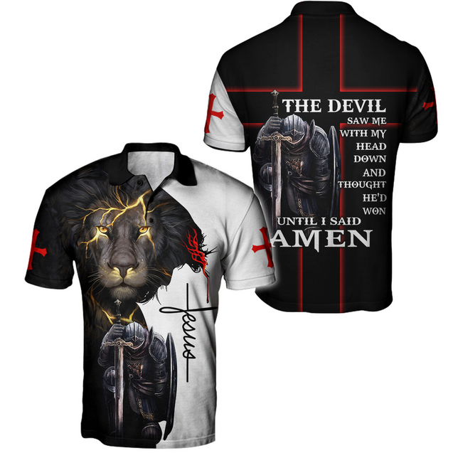 The Devil Saw Me With My Head Down 3D All Over Printed Shirts For Men and Women Pi250501S13-Apparel-TA-POLO-S-Vibe Cosy™