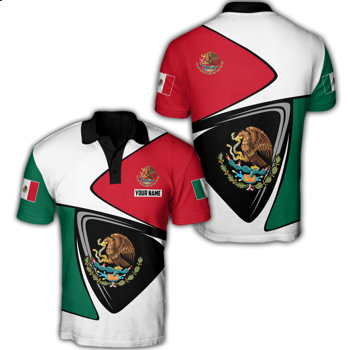 Mexican Customize 3D All Over Printed Shirts For Men And Women