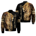 Custom Name February King Lion  3D All Over Printed  Unisex Shirt