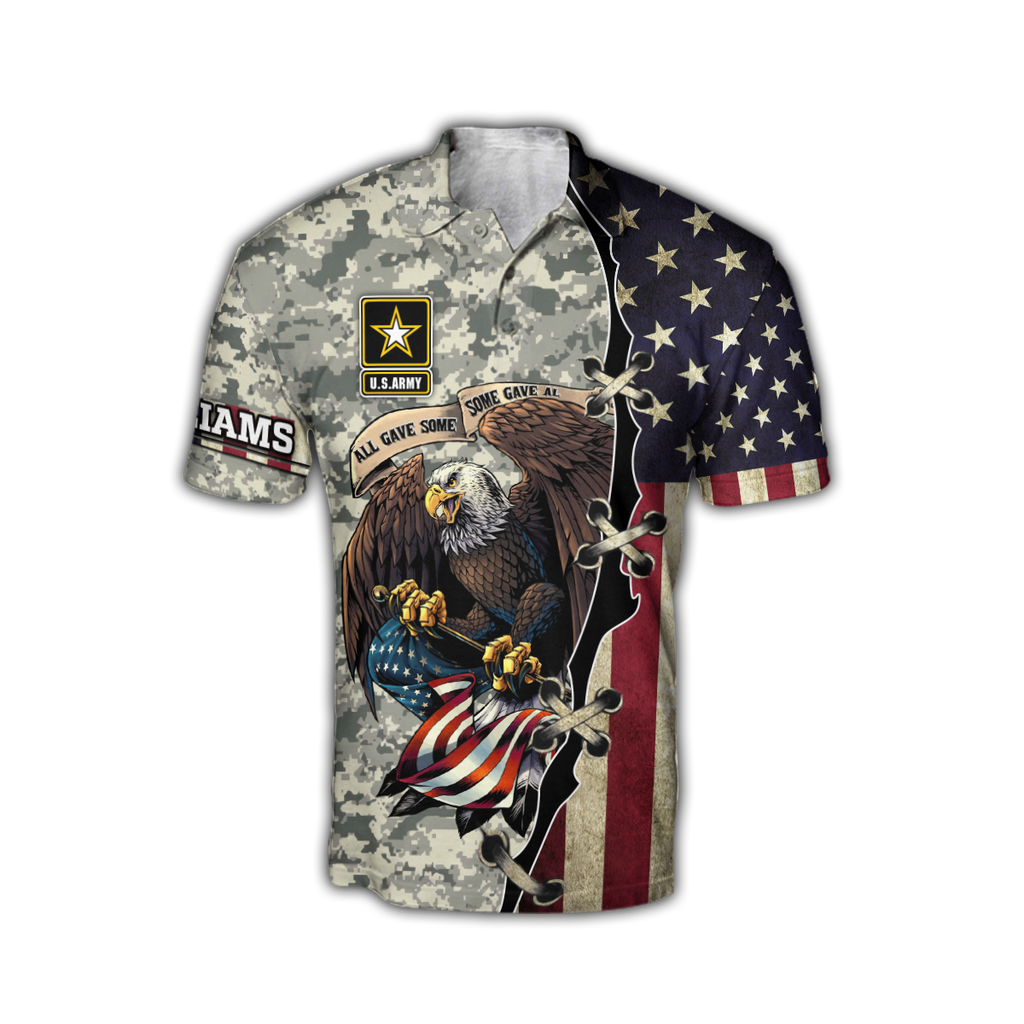 Army Customize Name 3D All Over Printed Shirts TA091420020S