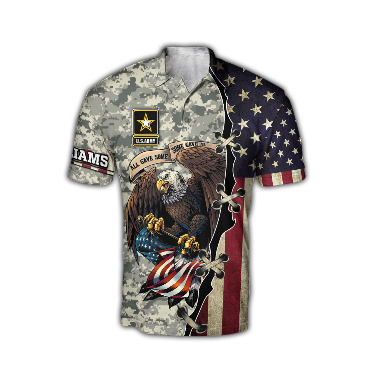 Army Customize Name 3D All Over Printed Shirts TA091420020S