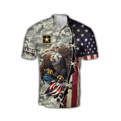 Army Customize Name 3D All Over Printed Shirts TA091420020S