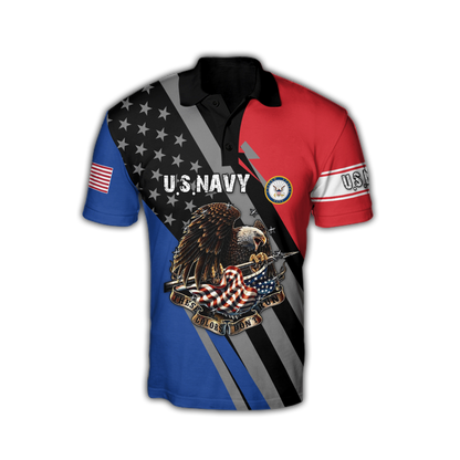 US Navy 3D All Over Printed Shirts For Men and Women TA091420051S