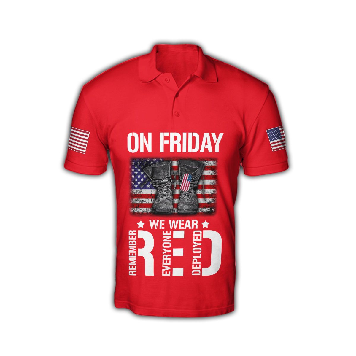 On Friday We Wear Red 3D All Over Printed Shirts For Men and Women TA09222001