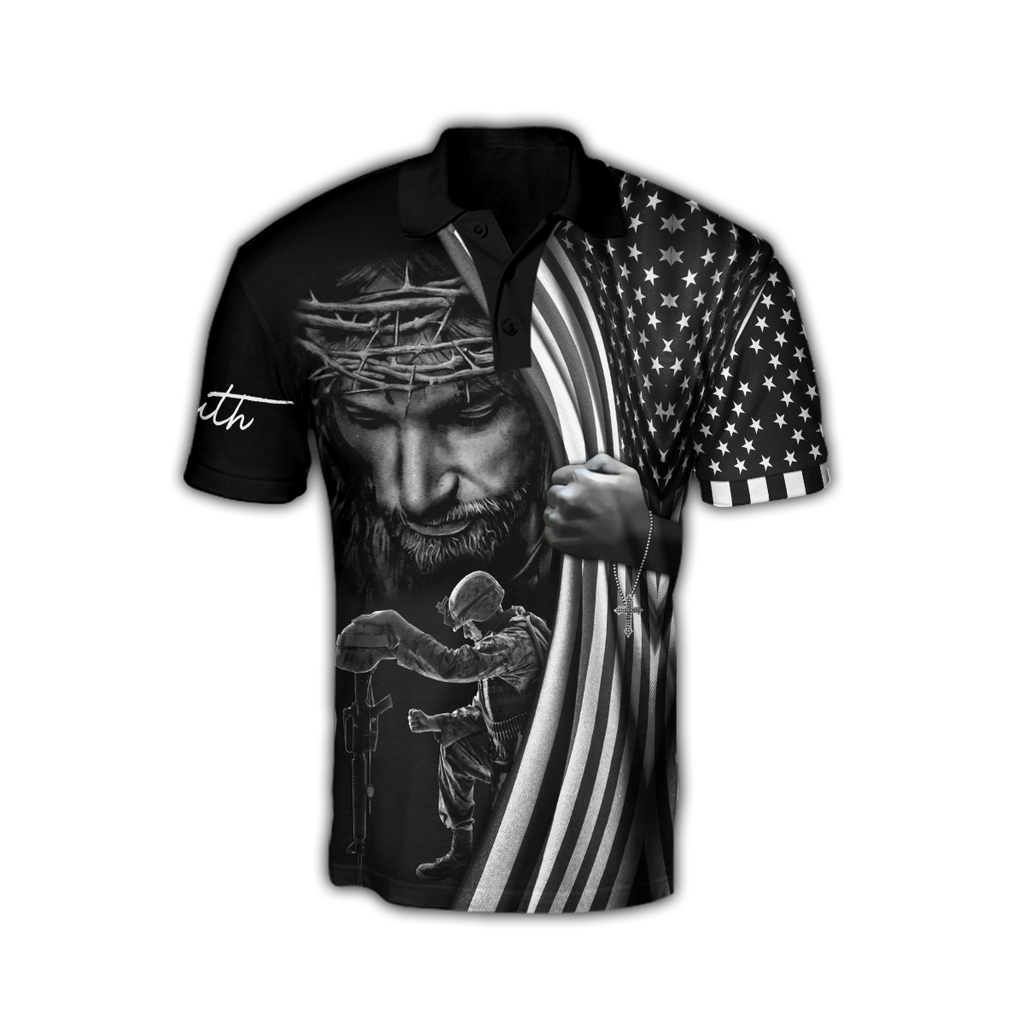 US Veteran One Nation Under God 3D All Over Printed Shirts TA09162002