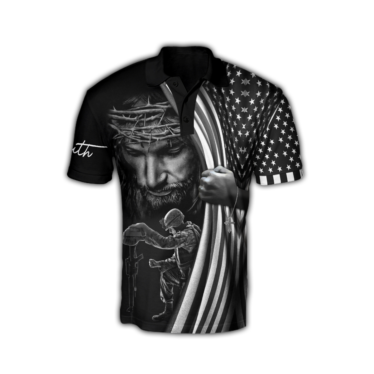 US Veteran One Nation Under God 3D All Over Printed Shirts TA09162002