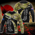 Lest we forget Honor the fallen ADF Veteran 3D print shirts