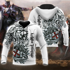 Premium Lion Knight Templar All Over Printed Shirts For Men And Women MEI