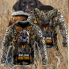 Hunting Dog 3D Over Printed Unisex Deluxe Hoodie ML