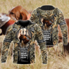 Hunting Labrador 3D Over Printed Unisex Deluxe Hoodie ML