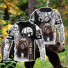 All Over Printed Bear Hoodie VP02102001-MEI