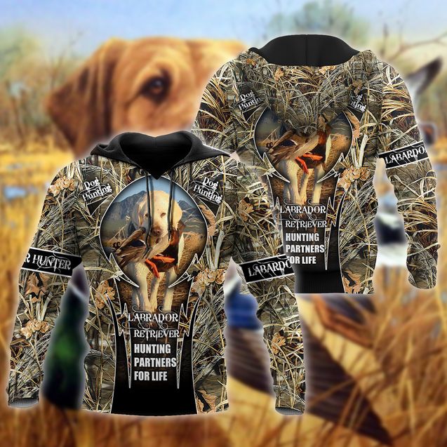 Labrador Hunting 3D Over Printed Unisex Deluxe Hoodie