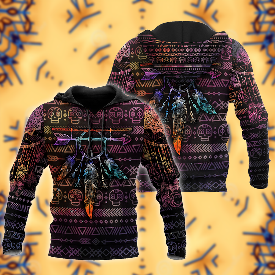 Premium Native American Feather  3D All Over Printed Shirts