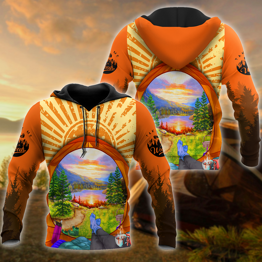 Camping 3D All Over Printed Unisex Shirts Tent View