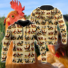 Premium Rooster 3D All Over Printed Unisex Shirts