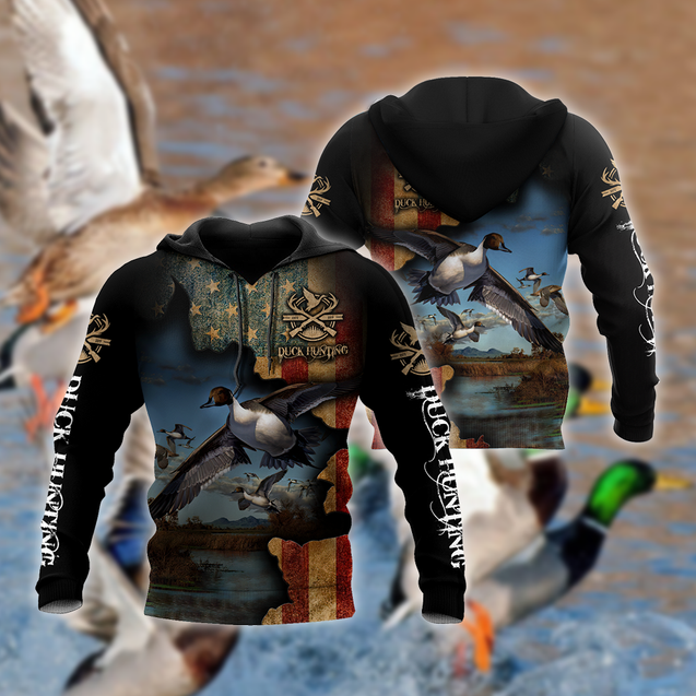 Pheasant Hunting Camo 3D Over Printed Unisex Deluxe Hoodie ML