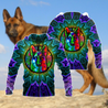 Psychedelic Hippie German Shepherd Unisex Shirts VP17102002