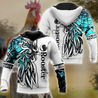 Rooster Camo 3D All Over Printed Unisex Deluxe Hoodie ML