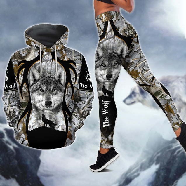 Wolf 3D Combo Hoodie + Legging Pi02102002