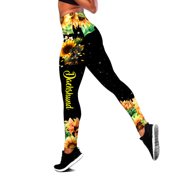 Dachshund Sunflower Combo Tank + Legging NTN09092001