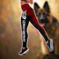 German Shepherd Sport Red Combo Tank + Legging DL230919