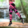 Breast cancer survivor ribbon legging + hollow tank combo HAC210402-Apparel-HG-S-No tank-Vibe Cosy™