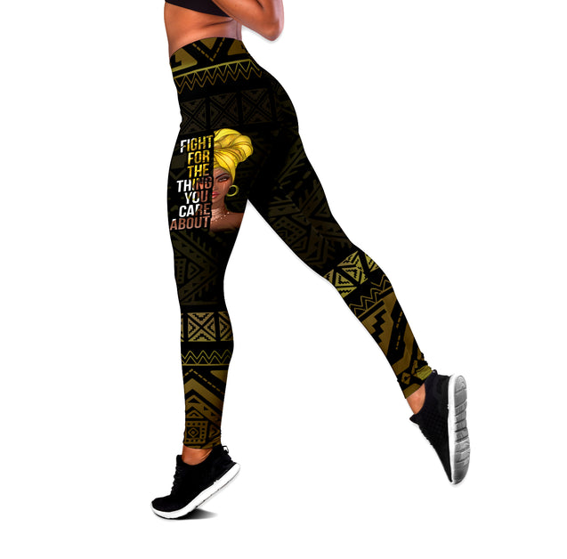 Feminism African Pattern Combo Tank + Legging NTN08242005