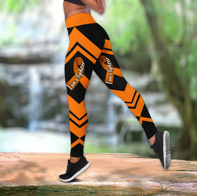 Multiple sclerosis warrior legging + hollow tank combo HAC210403-Apparel-HG-S-No tank-Vibe Cosy™