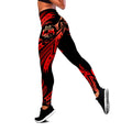 Amazing Tonga Polynesian Tattoo 3D Legging & Tank top ML