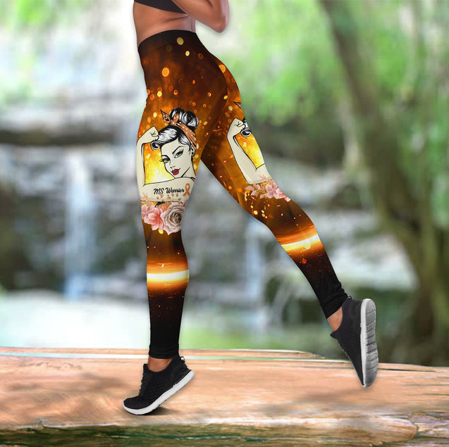 Multiple sclerosis warrior legging + hollow tank combo HAC270402-Apparel-HG-S-No tank-Vibe Cosy™