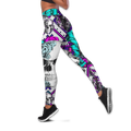 Love Skull tanktop & legging outfit for women Pi130502 - Amaze Style™-Apparel