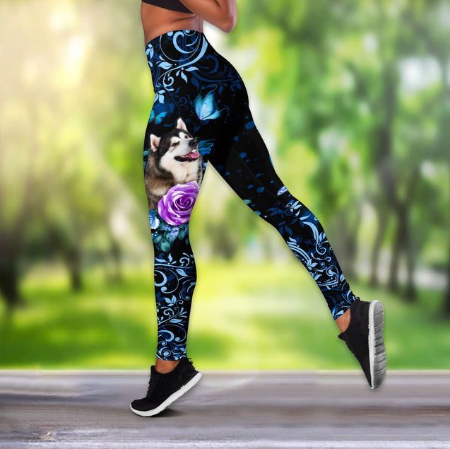 Alaskan Malamute Butterfly Combo Tank + Legging Pi15092006