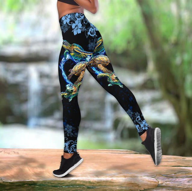 Turtle legging + hollow tank combo HG41313-Apparel-HG-S-No tank-Vibe Cosy™